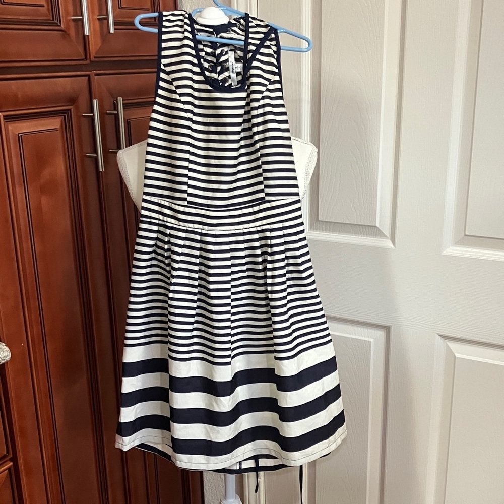 Papaya Navy/beige girl juniors Striped Casual Dress